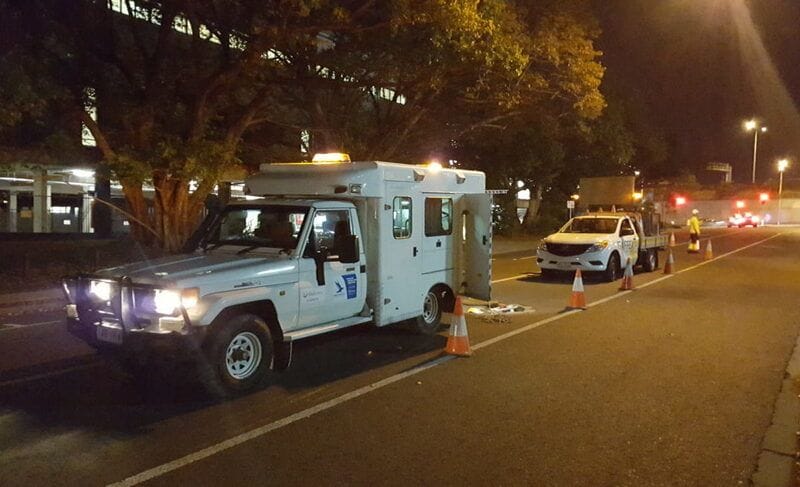 CCTV Drain Condition Inspections - Night Work in Brisbane City CCTV Drain Condition Inspections - Night Work in Brisbane City